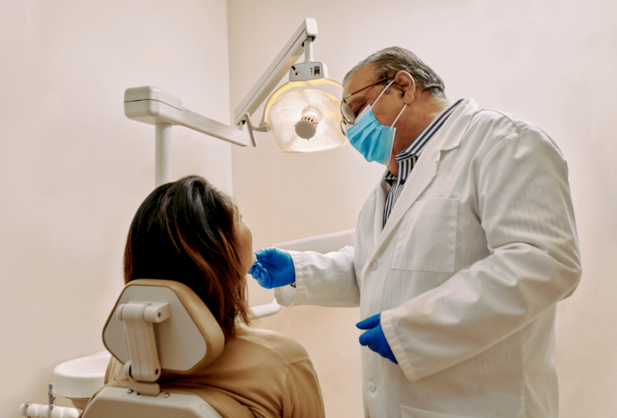 dentist and patient