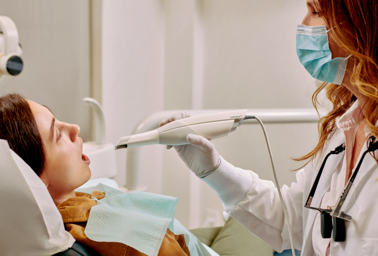 Chairside denture AI scan detected